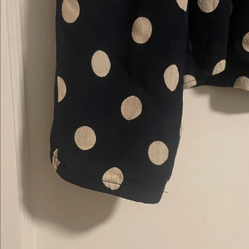 J. Crew Classic Polka Dot Blouse size 6